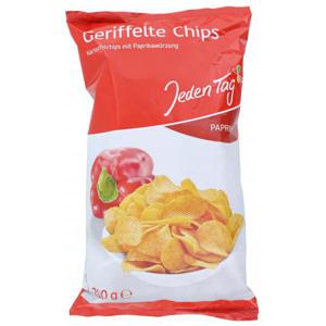 Jeden Tag Geriffelte Chips Paprika