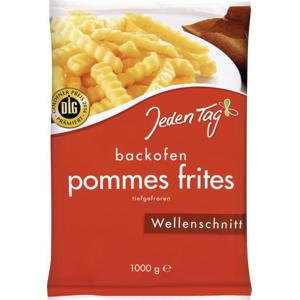 Jeden Tag Backofen Pommes Frites Wellenschnitt