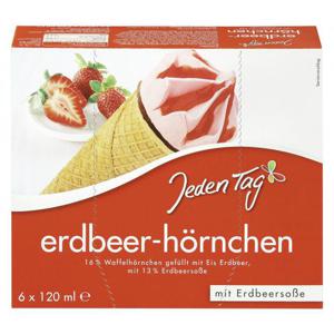 Jeden Tag Erdbeer-Hörnchen