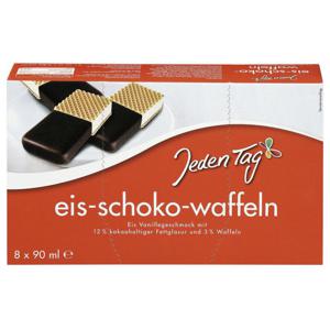 Jeden Tag Eis-Schoko-Waffeln