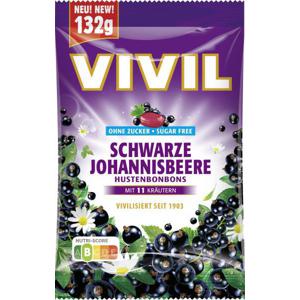 Vivil Hustenbonbons Schwarze Johannisbeere ohne Zucker