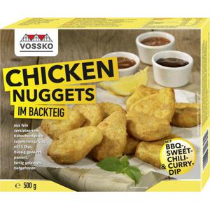 Vossko Chicken Nuggets im Backteig mit Dips