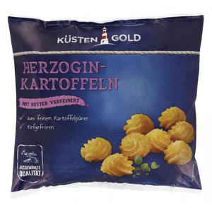 Küstengold Herzogin Kartoffeln