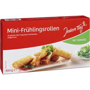 Jeden Tag Mini-Frühlingsrollen mit frischem Gemüse