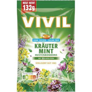 Vivil Hustenbonbons Kräuter Mint ohne Zucker