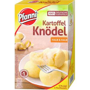 Pfanni Kartoffelknödel in Kochbeuteln halb & halb