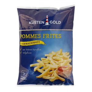 Küstengold Pommes Frites Normalschnitt