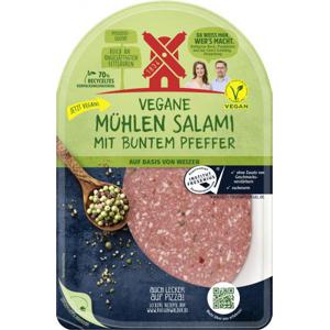 Rügenwalder Mühle vegane Mühlen Salami mit buntem Pfeffer