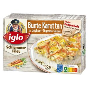 Iglo Schlemmer Filet Bunte Karotten in Joghurt-Thymian Sauce