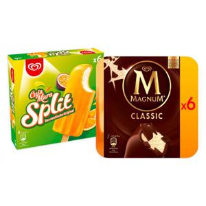 Set: Große Eisbox mit Cuja Mara Split 36 Stk. und Magnum Classic 48 Stk.