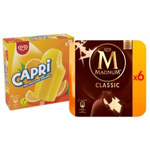 Set: Große Eisbox mit Capri 45 Stk. und Magnum Classic 48 Stk.