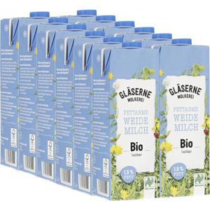 Gläserne Molkerei fettarme Bio H-Milch 1,5%