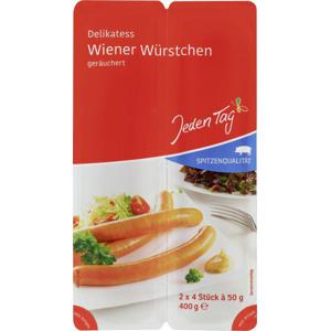 Jeden Tag Delikatess Wiener Würstchen geräuchert