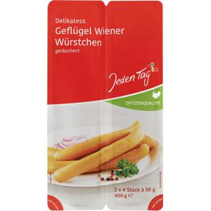 Jeden Tag Delikatess Geflügel Wiener Würstchen