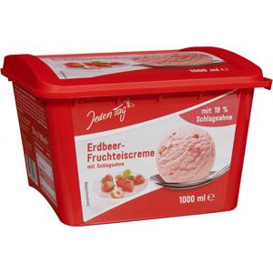 Jeden Tag Erdbeer-Fruchteiscreme