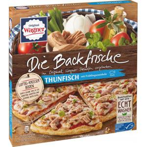 Original Wagner Die Backfrische Thunfisch Pizza mit Frühlingszwiebeln, MSC-zertifiziert,  (Tiefkühlpizza)