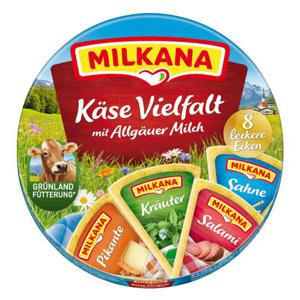 Milkana Käse Schmelzkäse-Ecken Käse Vielfalt 8 leckere Ecken