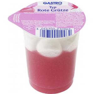 Campina Rote Grütze mit Sahnetopping