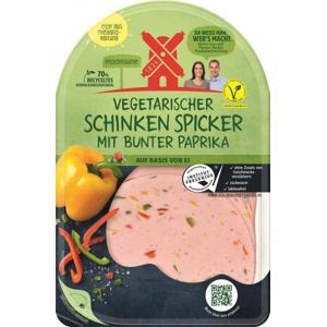 Rügenwalder Mühle Vegetarischer Schinken Spicker mit bunter Paprika