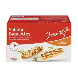 Jeden Tag Salami-Baguettes