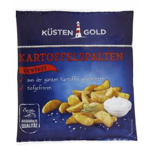 Küstengold Kartoffelspalten