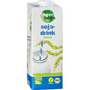 Vegan leben Soja Drink natur