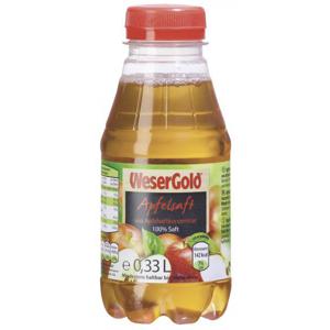 Wesergold Apfelsaft Einzelflasche