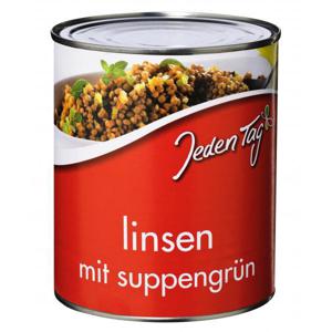 Jeden Tag Linsen mit Suppengrün