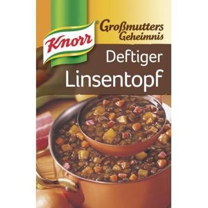 Knorr Großmutters Geheimnis Deftiger Linsentopf mit Speck