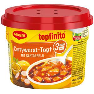 Maggi Topfinito Currywurst-Topf mit Kartoffeln