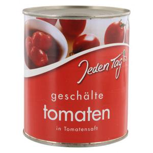 Jeden Tag Tomaten in Tomatensaft geschält