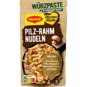 Maggi Herzensküche Würzpaste Pilz Rahm Nudeln