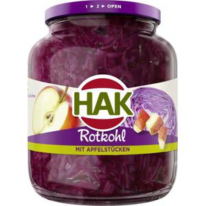 Hak Rotkohl mit Apfelstücken