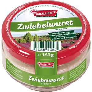 Müller's Hausmacher Wurst Zwiebelwurst gekocht