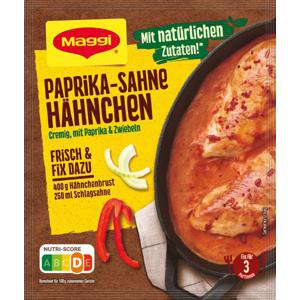 Maggi Fix für Paprika-Sahne Hähnchen