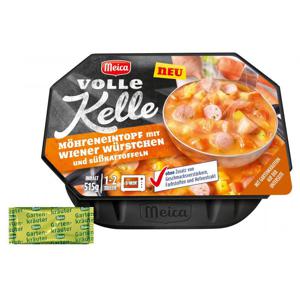 Meica Volle Kelle Möhreneintopf mit Wiener Würstchen und Süßkartoffeln