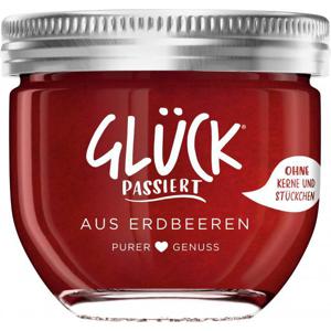 Glück passiert aus Erdbeeren