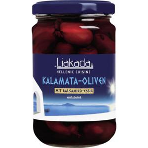 Liakada Kalamata-Oliven mit Balsamico-Essig entsteint