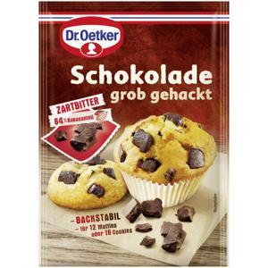 Dr. Oetker Schokolade grob gehackt Zartbitter