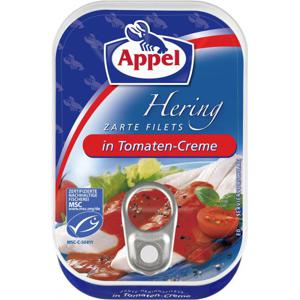 Appel Heringsfilets in Tomaten-Creme