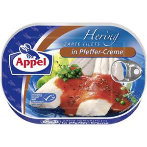 Appel Heringsfilets in Pfeffer-Creme