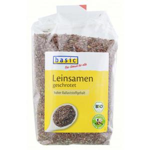 Basic Leinsamen geschrotet