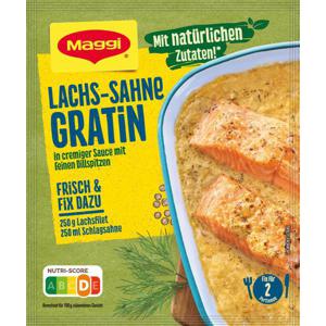 Maggi Fix für Lachs-Sahne Gratin