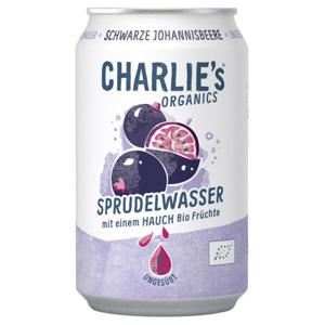 Charlie's Organic Sprudelwasser Schwarze Johannisbeere(Einweg)