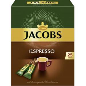 Jacobs löslicher Kaffee Espresso, 25 Instant Kaffee Sticks