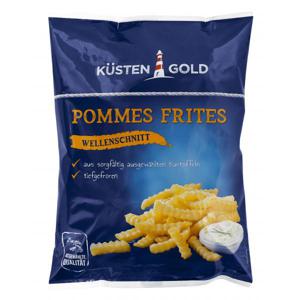 Küstengold Pommes Frites Wellenschnitt