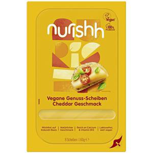 Nurishh vegane Genuss Scheiben Cheddar Geschmack