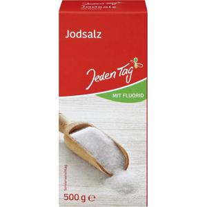 Jeden Tag Jodsalz mit Fluorid