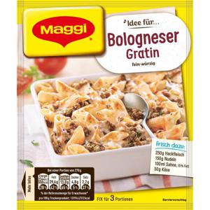 Maggi Fix für Bologneser-Gratin