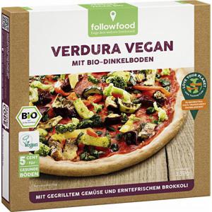 Followfood Pizza Verdura Vegan mit Bio-Dinkelboden